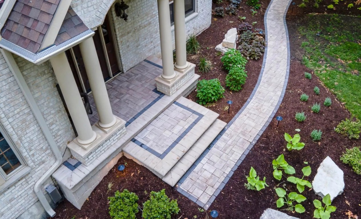 Paver walkway and driveway installation in Rancho Cucamonga, CA